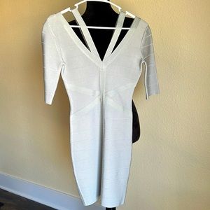 Silver bondage dress